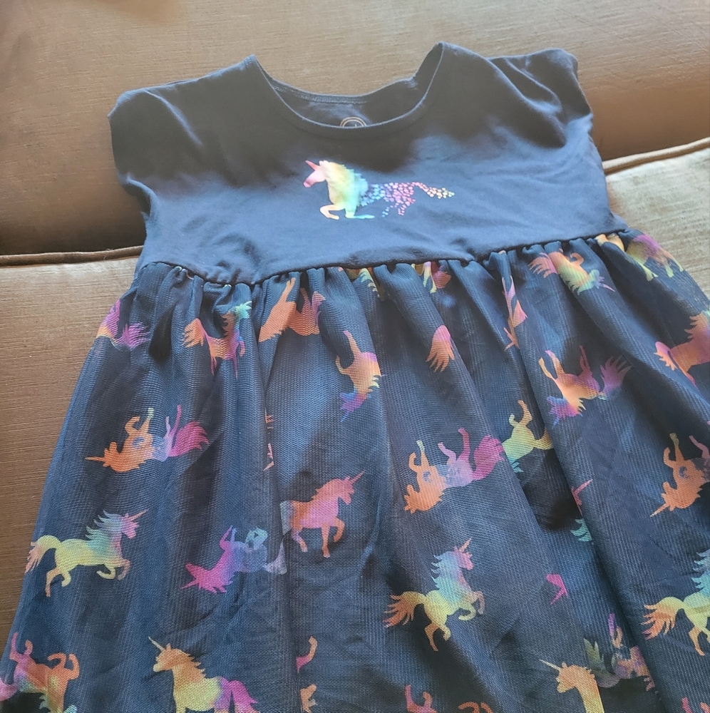 Unicorn girl dress size 7/8